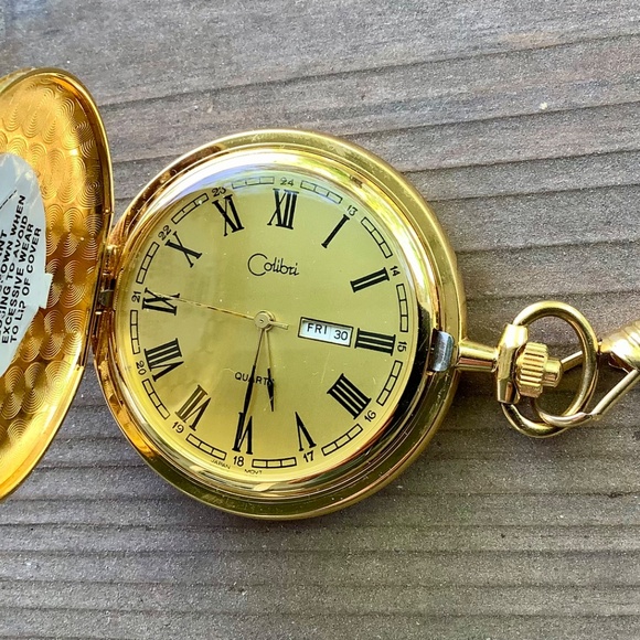 Colibri quartz pocket watch with watch chain - Picture 9 of 11